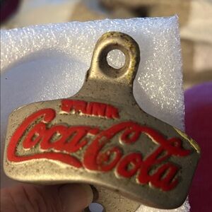 Coca-Cola Red and Silver Bottle Opener